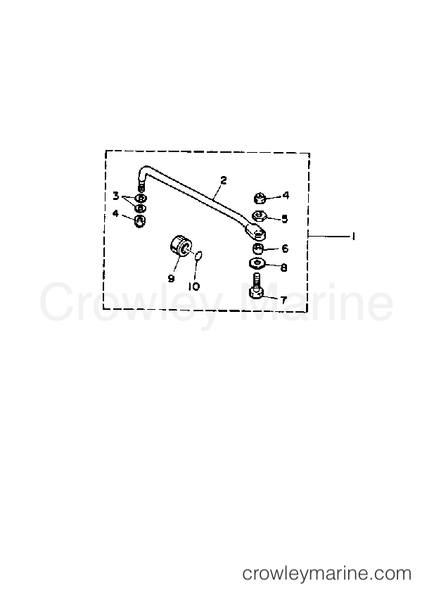 Yamaha Motors 40MSHQ - STEERING GUIDE ATTACHMENT