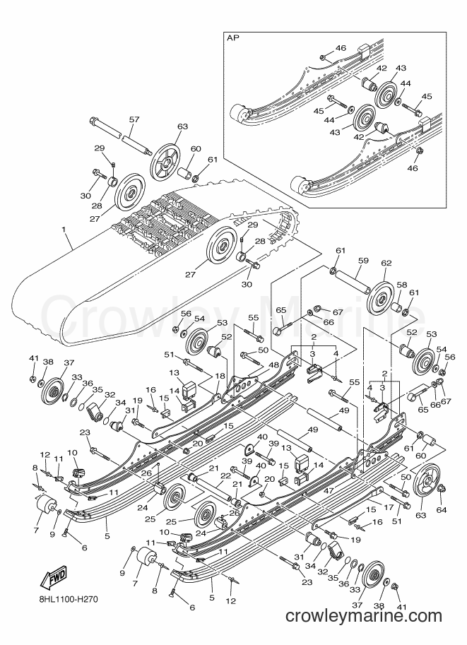 2009 Snowmobile RFX10ST2 - RFX10ST2 (8HL2) [010] - TRACK SUSPENSION 1