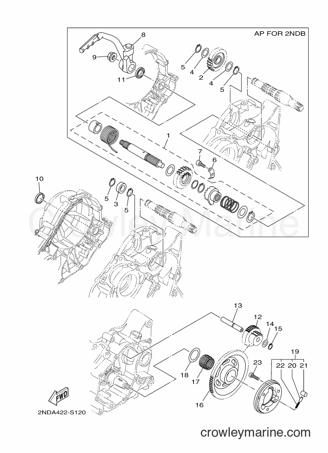 2017 Scooter T150 - T150 (2NDB) [010] - STARTER CLUTCH