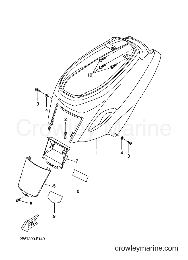 Yamaha Motors CW50L (2B6F) [040] - SIDE COVER