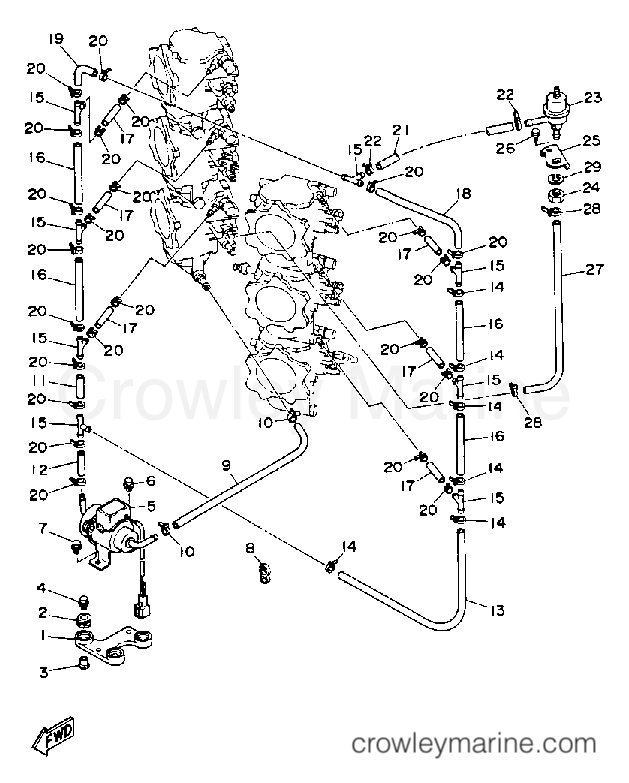 Yamaha Motors 250TXRQ - FUEL SYSTEM 2