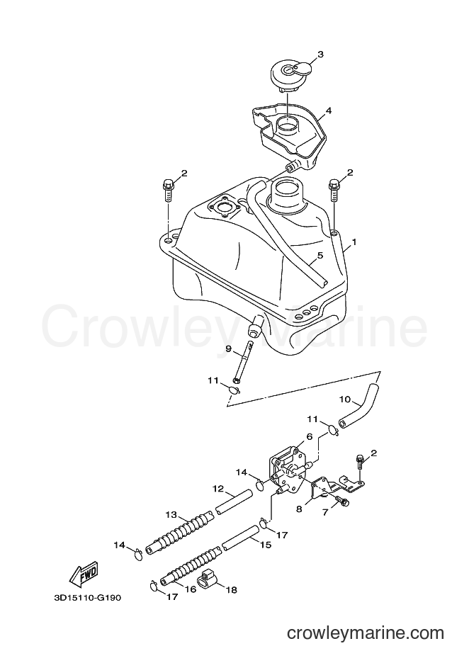 2011 Scooter XC50 - XC50 (3D1C) [010] - FUEL TANK