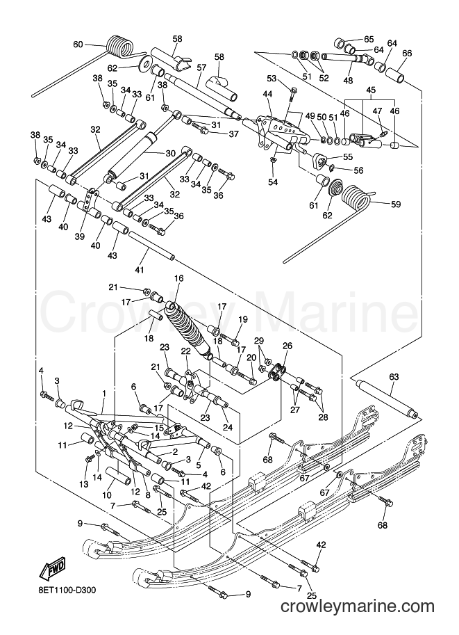 2005 Snowmobile RS10VT - RS10VT (8ET2) [010] - TRACK SUSPENSION