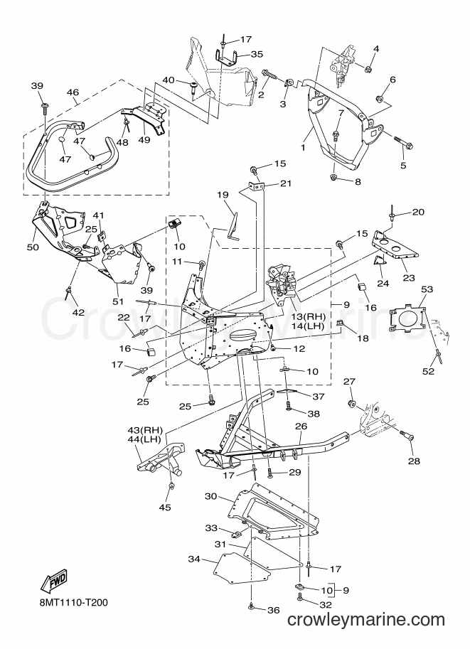 Yamaha Motors SRS10ML53 (8MS2) [010] - FRAME 1