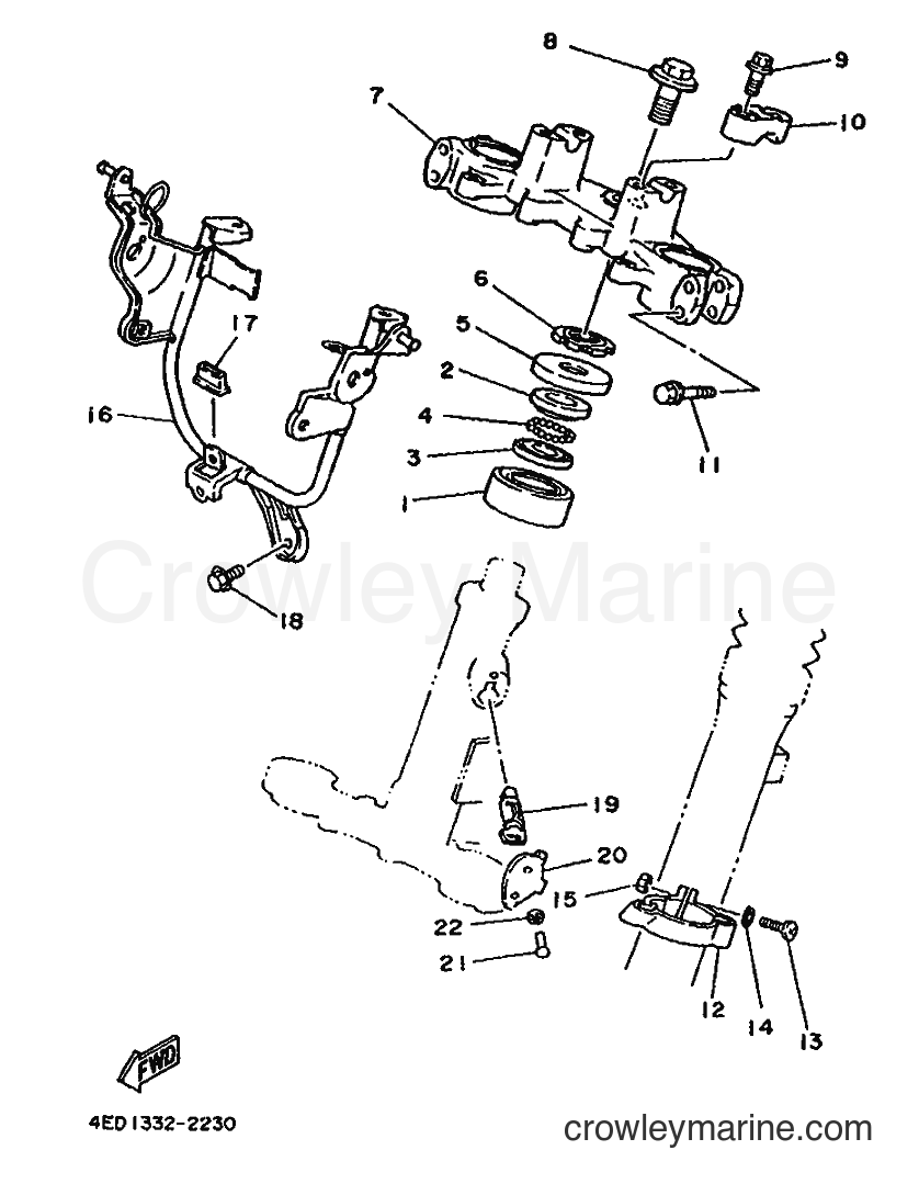 1992 Scooter DT80LC - DT80LC (4ED1) [999] - STEERING