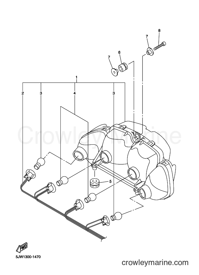2004 Sport Bike FJR1300A - FJR1300A (5VS7) [020] - TAILLIGHT
