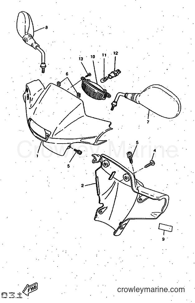 1997 Scooter CW50RSP - CW50RSP (4UR7) [99A] - COWLING 1