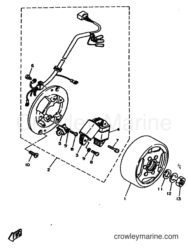 1987 Scooter DT75 - DT75 (2RY) [999] - GENERADOR
