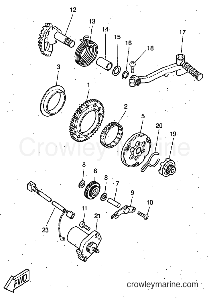 1997 Scooter YQ50 - YQ50 (5CN1) [999] - STARTER