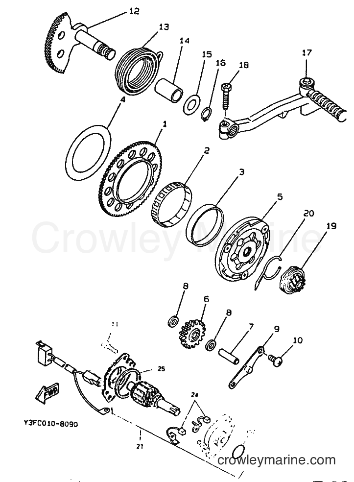 1995 Scooter CW50 - CW50 (3WV7) [999] - STARTER