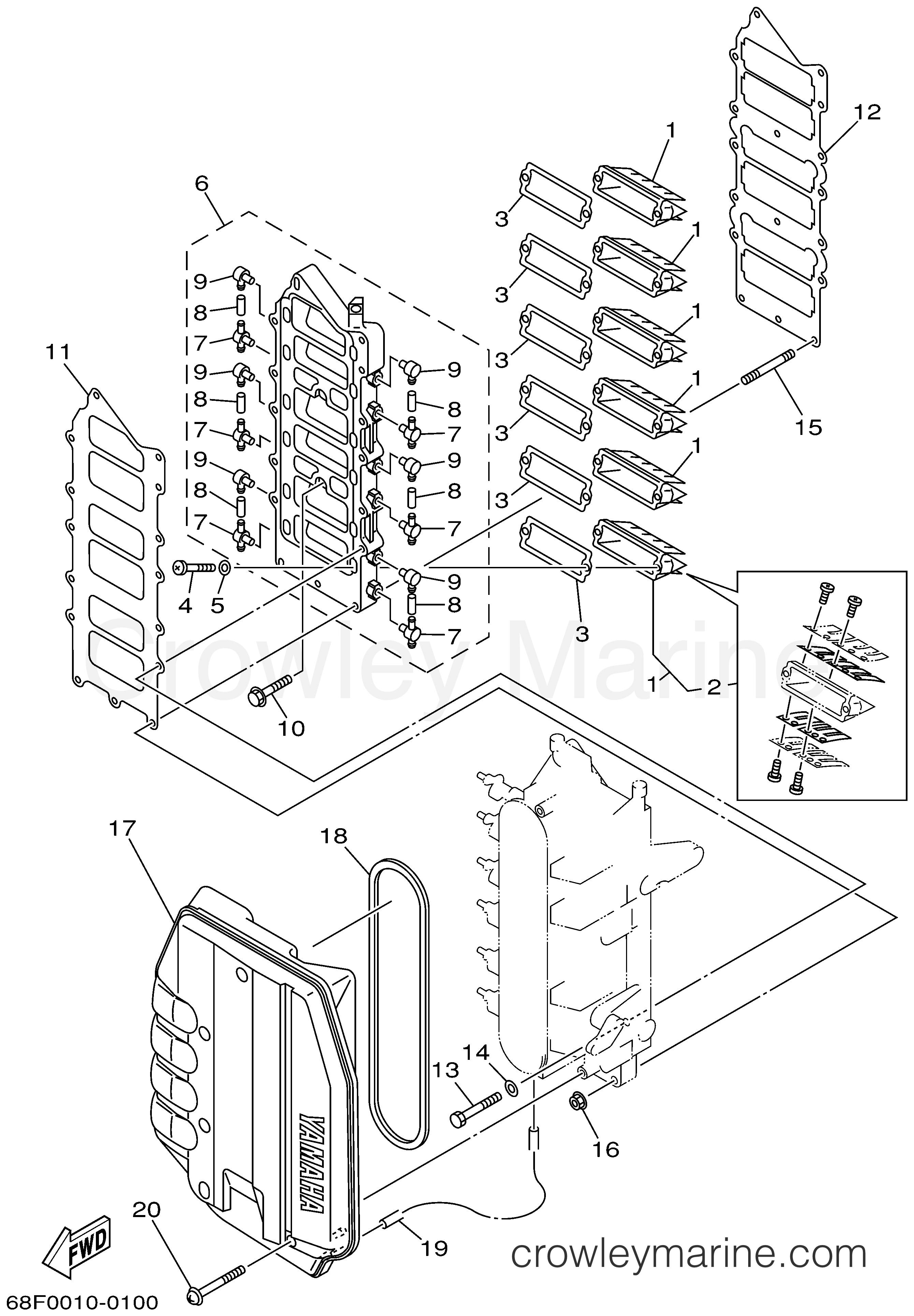 Yamaha Motors LZ200TXRA - INTAKE