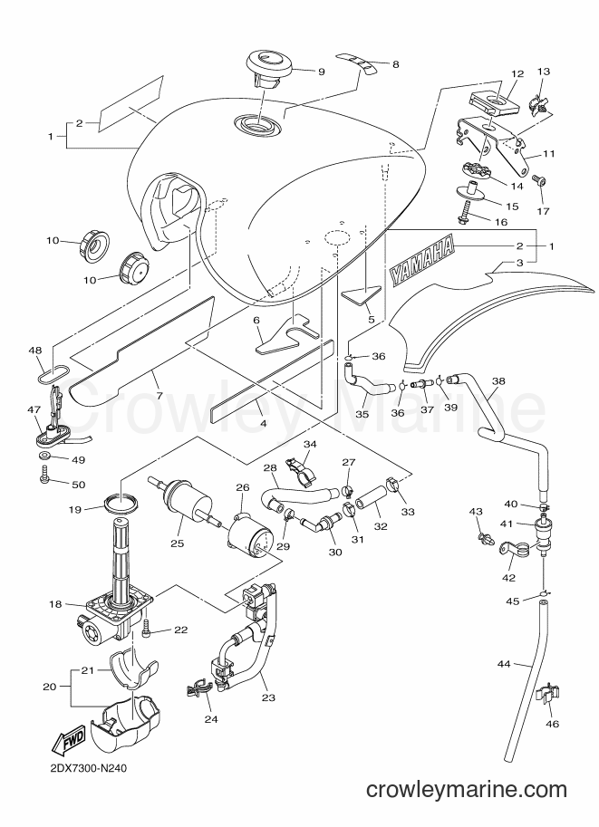 2016 Cruiser XVS950CU - XVS950CU (2DXM) [010] - FUEL TANK