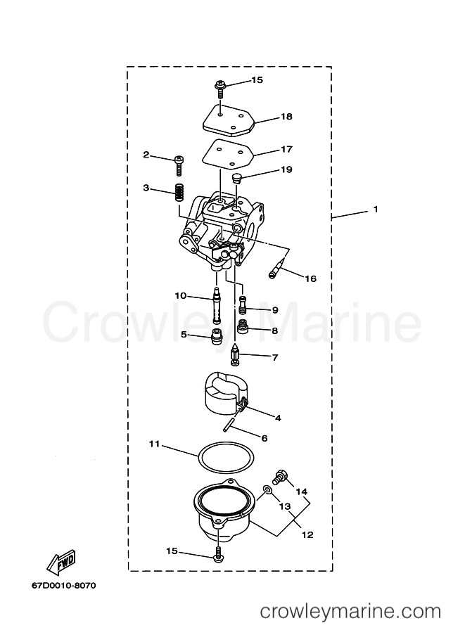 Yamaha Motors F4A (68D2) [150] - CARBURETOR