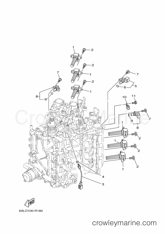 Yamaha Motors F250XA-2017 (6P2E) [220] - ELECTRICAL 1
