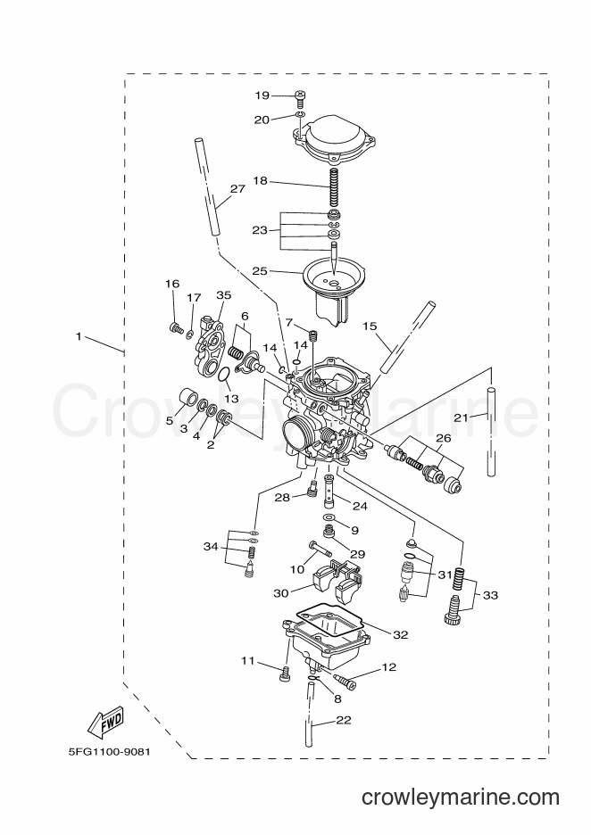 2000 Dirt Bike TT-R225 - TT-R225 (5FG6) [010] - CARBURETOR