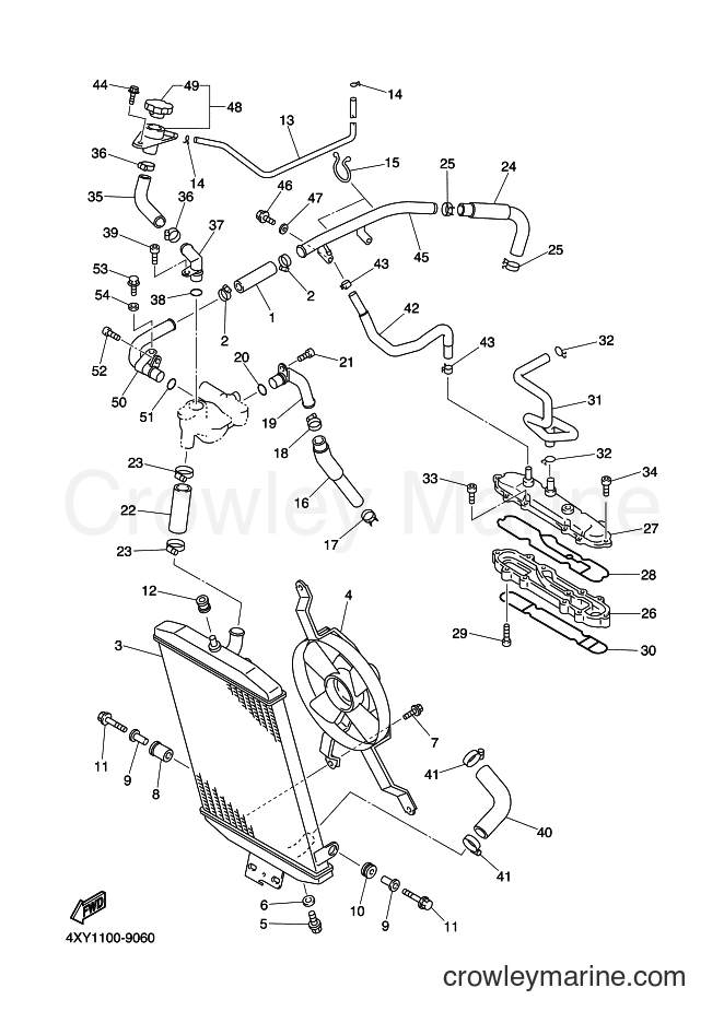 2012 Cruiser XVZ13TFS - XVZ13TFS (1BM9) [010] - RADIATOR & HOSE