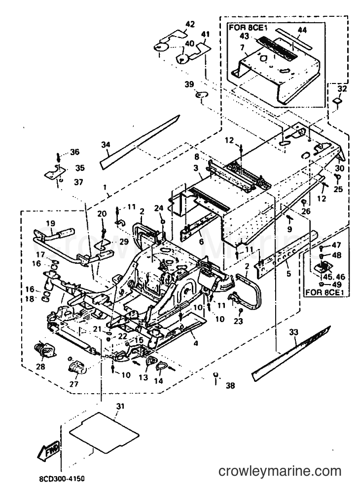 Yamaha Motors VX600 (8CD1) [010] - FRAME