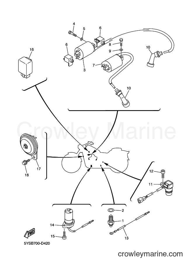 Yamaha Motors XVS1100A (5YSR) [040] - ELECTRICAL 1