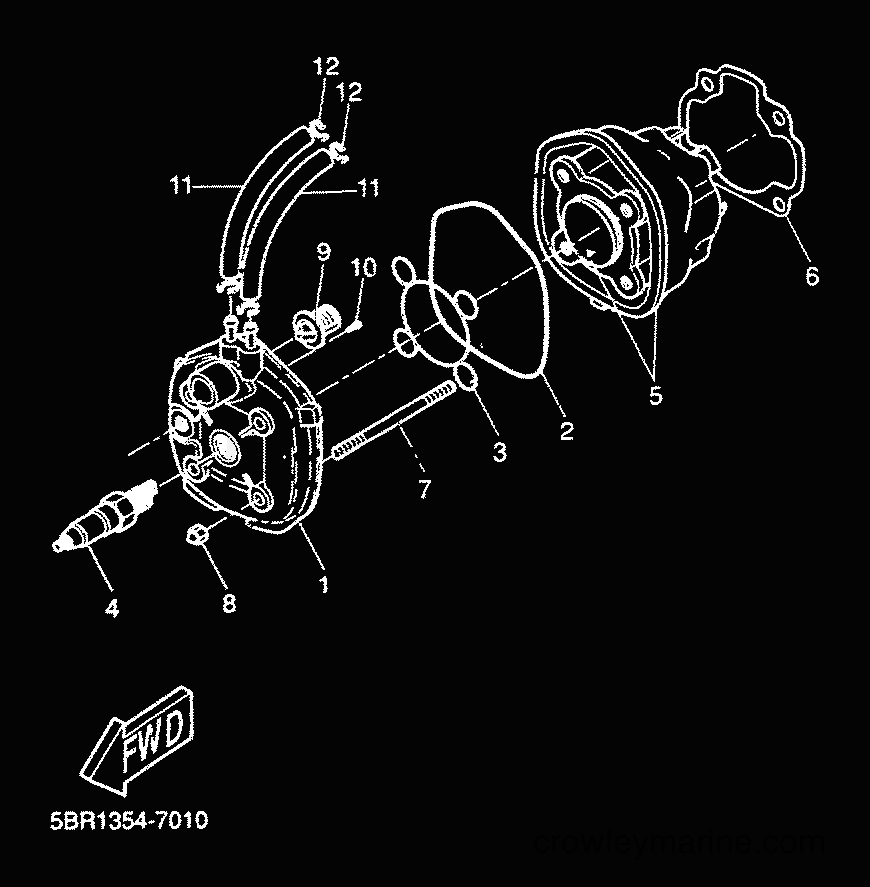 2000 Scooter YQ50 - YQ50 (5KH3) [010] - CYLINDER