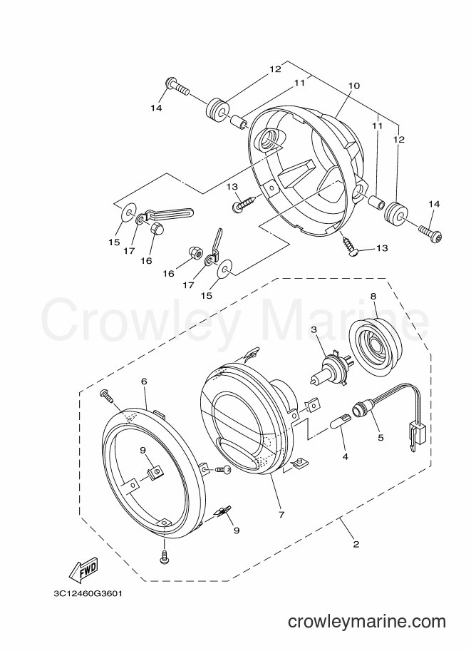 2007 Street Bike FZ150 - FZ150 (3C11) [010] - HEADLIGHT