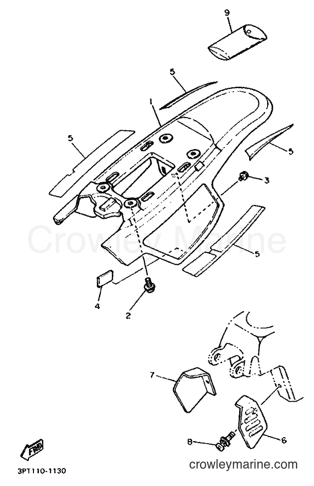 1991 Dirt Bike PW50 - PW50 (3PT5) [010] - SIDE COVER