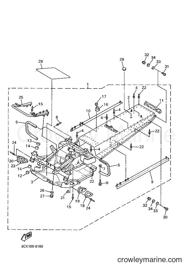 Yamaha Motors VT480TR (8CK2) [020] - FRAME