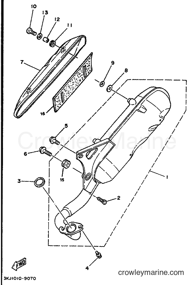 1994 Scooter YE50 - YE50 (4FW4) [999] - EXHAUST