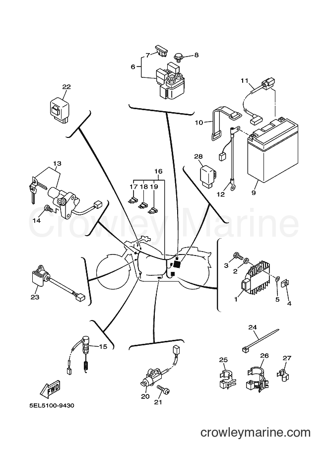 Yamaha Motors XVS1100 (5PBA) [010] - ELECTRICAL 2