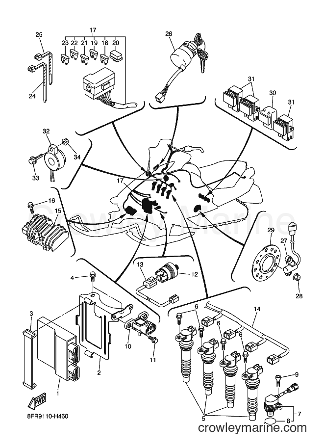 Yamaha Motors RX10ST (8FT7) [020] - ELECTRICAL 1