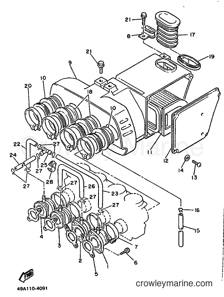 1990 Sport Bike FJ600 - FJ600 (3RC2) [010] - INTAKE
