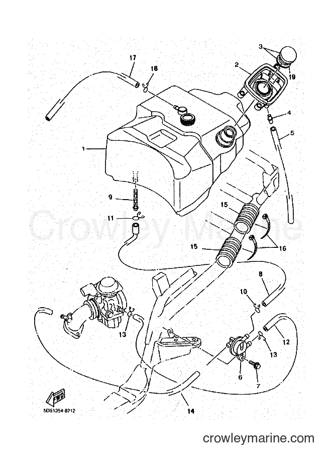 1999 Scooter YP125E - YP125E (5DS5) [010] - FUEL TANK