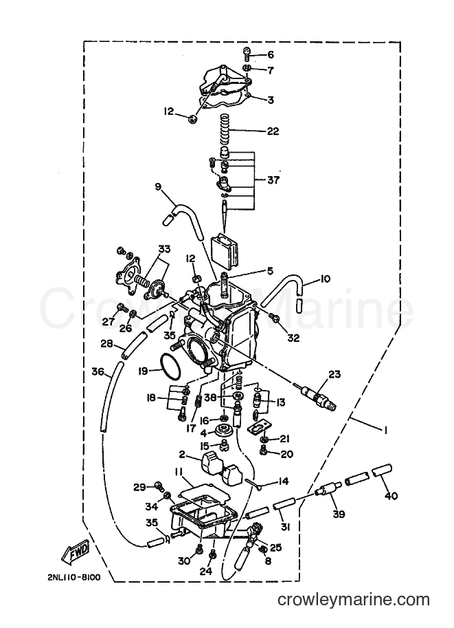 1988 ATV YFP350 - YFP350 (2TX0) [015] - CARBURETOR