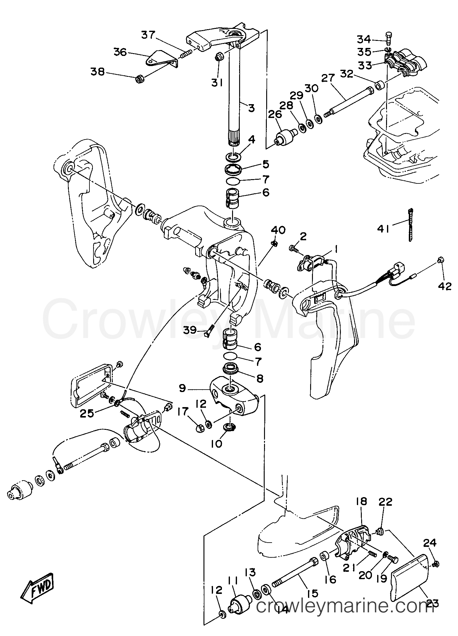 Yamaha Motors C75TLRW - BRACKET 2