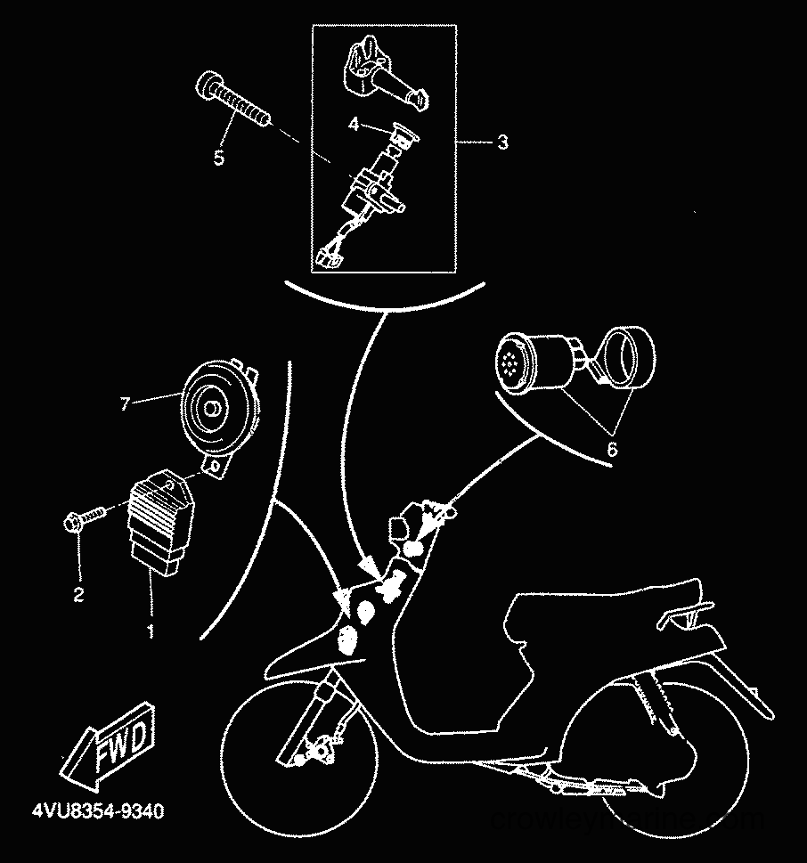 2000 Scooter CW50 - CW50 (5HG6) [010] - ELECTRICAL 1