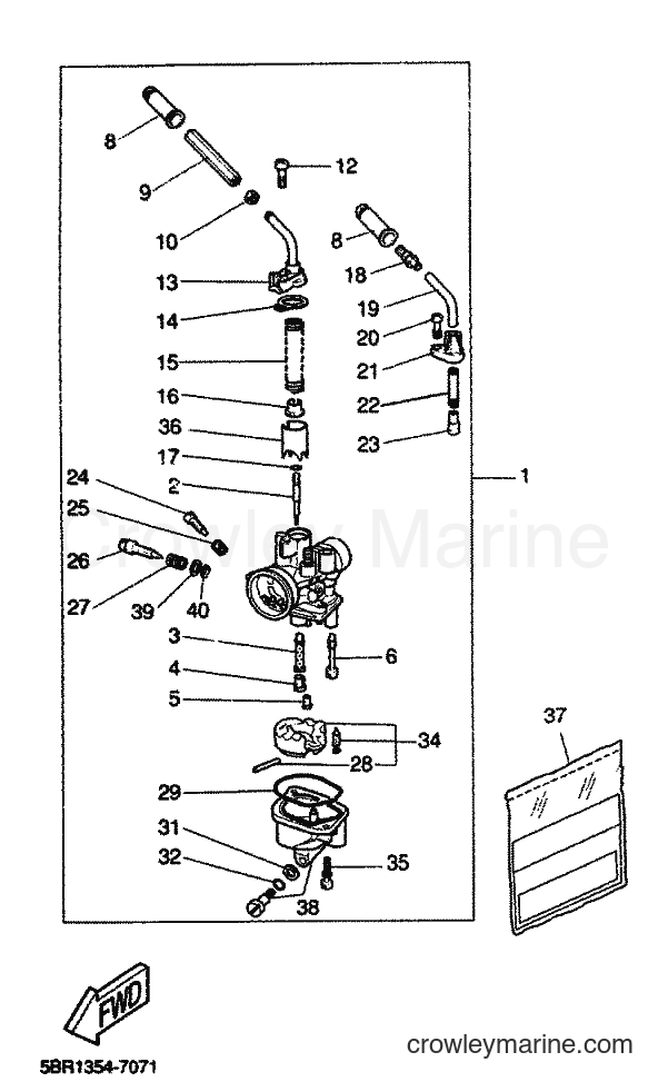 1999 Scooter YQ50 - YQ50 (5HE5) [010] - CARBURETOR