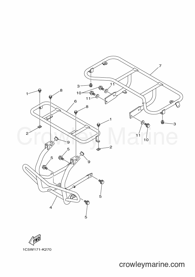 2011 ATV YFM125A - YFM125A (1C5W) [010] - GUARD