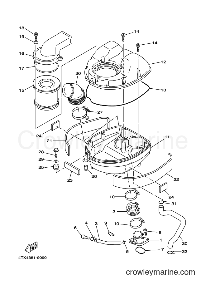 2000 Street Bike TDM850 - TDM850 (4TX6) [060] - INTAKE