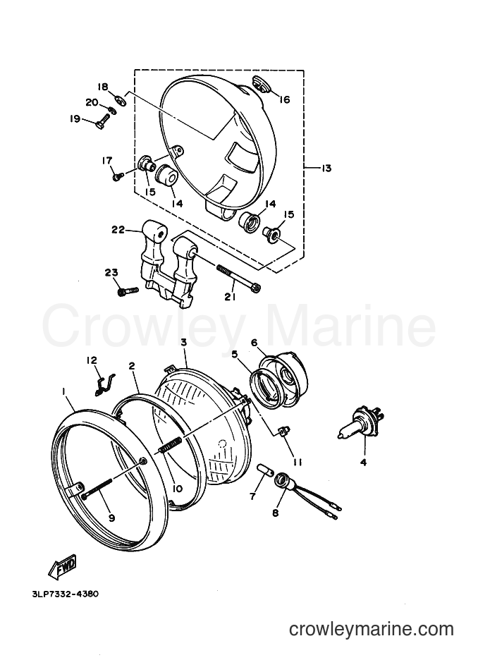 Yamaha Motors XV1100 (3LPB) [040] - HEADLIGHT