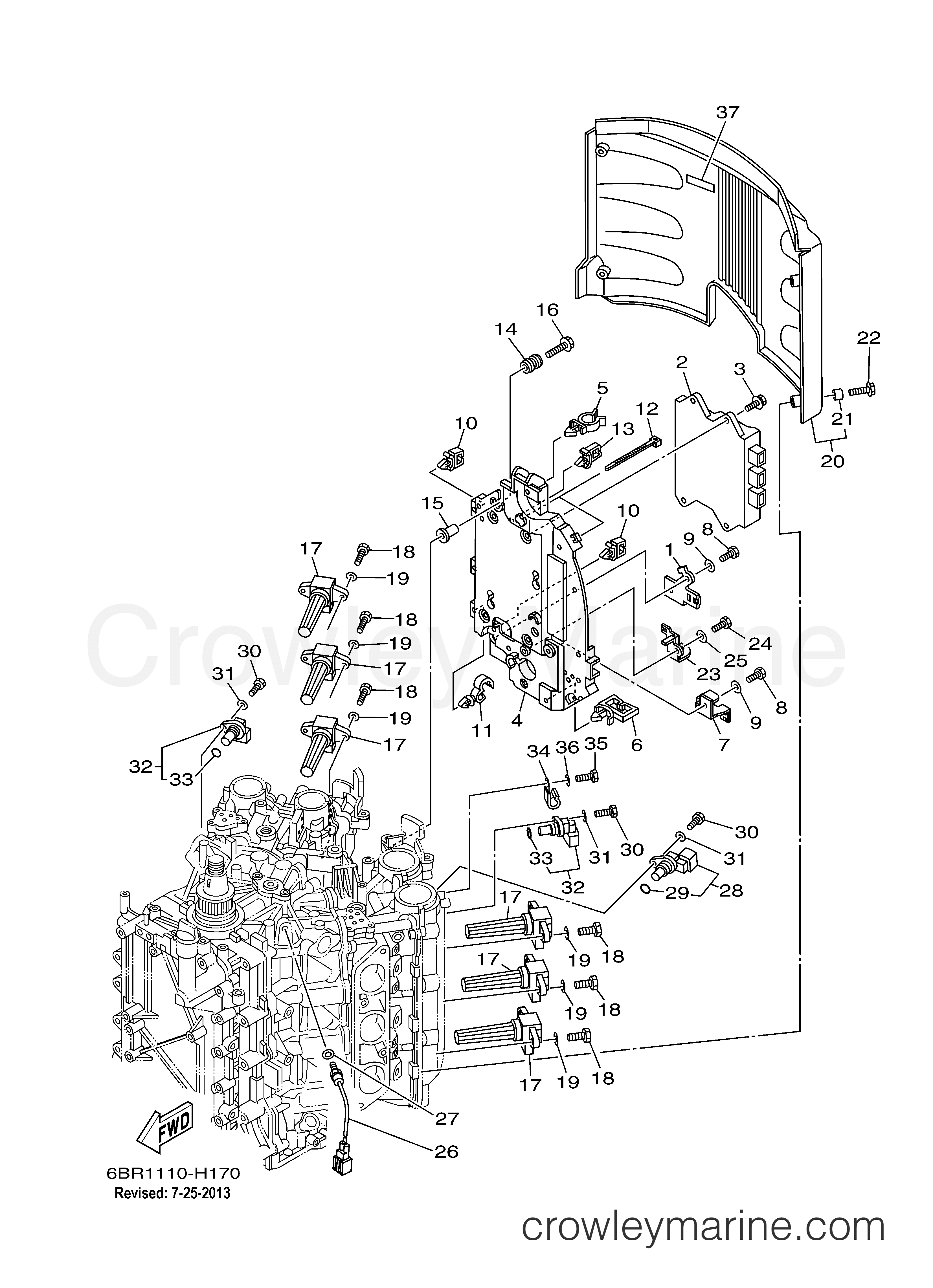 Yamaha Motors LF250BTXR - ELECTRICAL 1