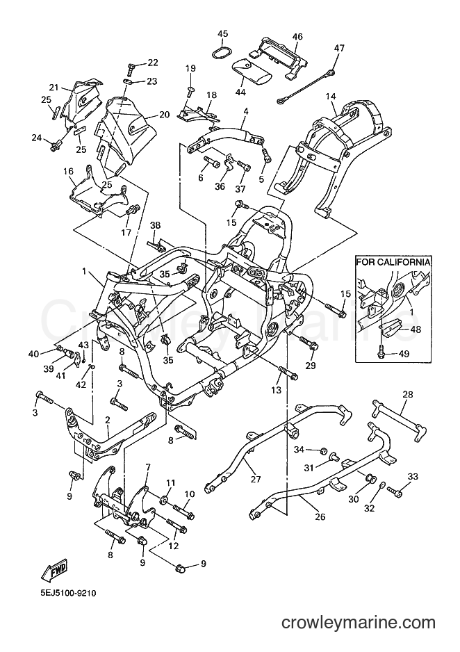 2000 Cruiser XVZ13AT - XVZ13AT (5EJC) [020] - FRAME