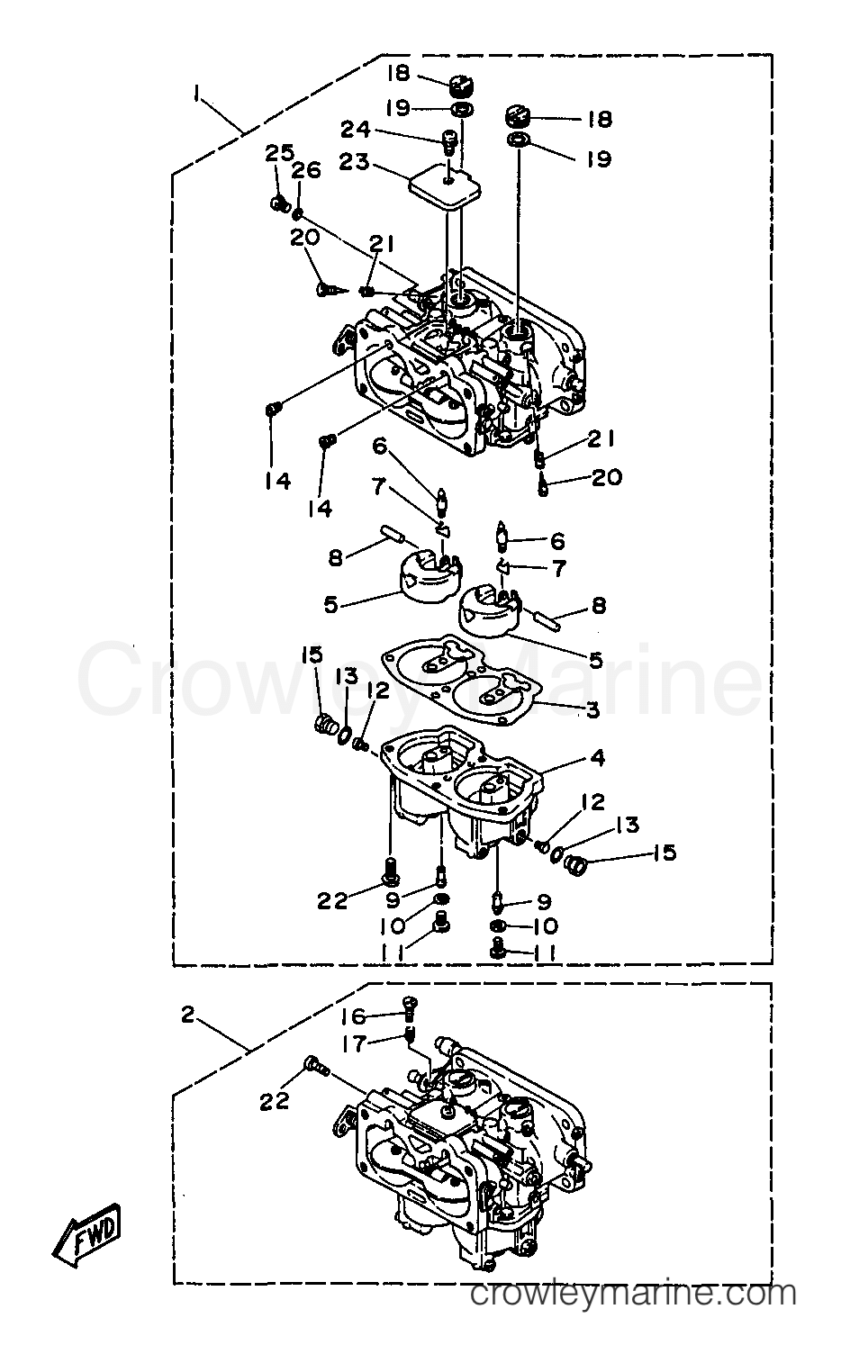 Yamaha Motors L130TXRV - CARBURETOR