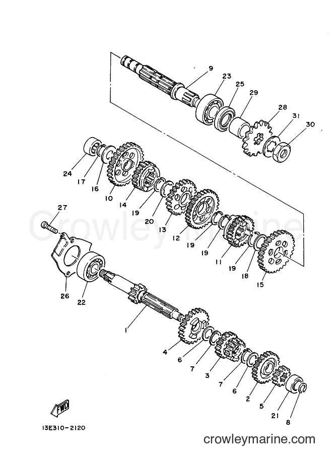 Yamaha Motors TY125 (3SU1) [999] - TRANSMISSION