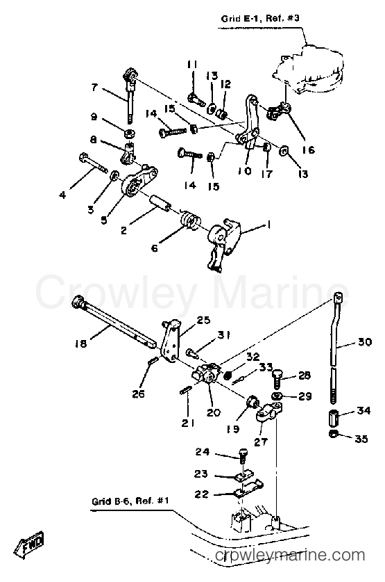 Yamaha Motors 40SN - CONTROL ENGINE (40E)