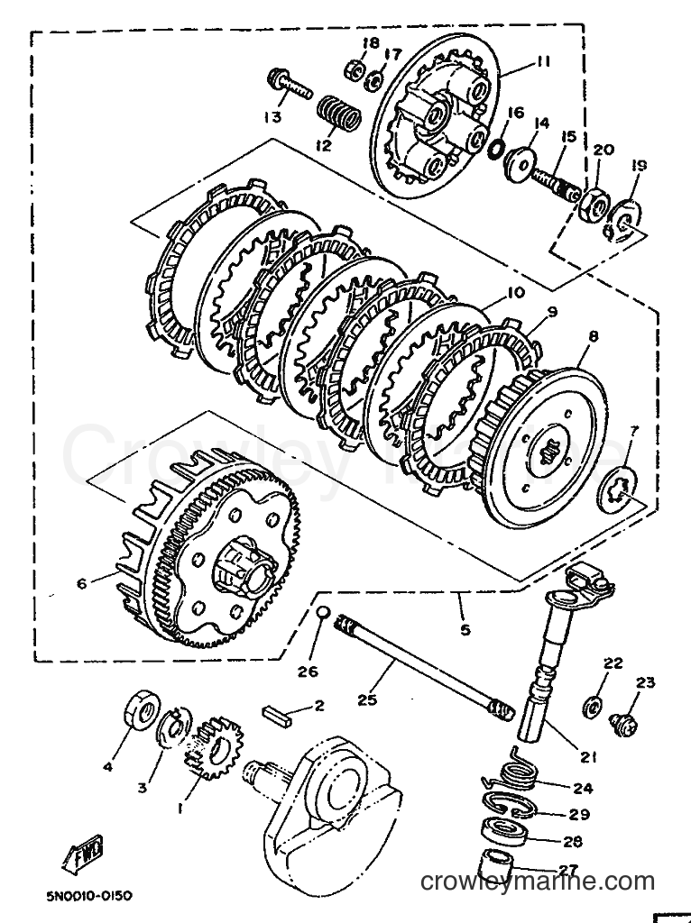 Yamaha Motors SR125 (3MW2) [99A] - CLUTCH