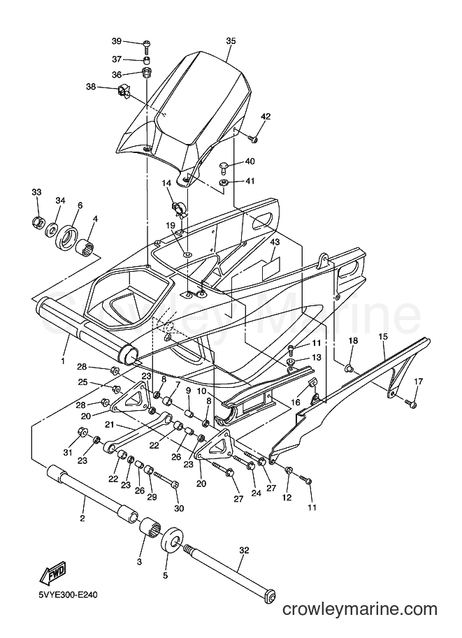 Yamaha Motors YZF-R1 (5VYE) [050] - REAR ARM