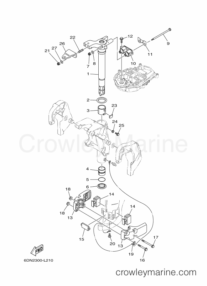 Yamaha Motors F20DETL (6DN3) [020] - BRACKET 2