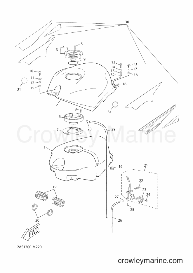 2012 Scooter TZR50 - TZR50 (2AS1) [010] - FUEL TANK