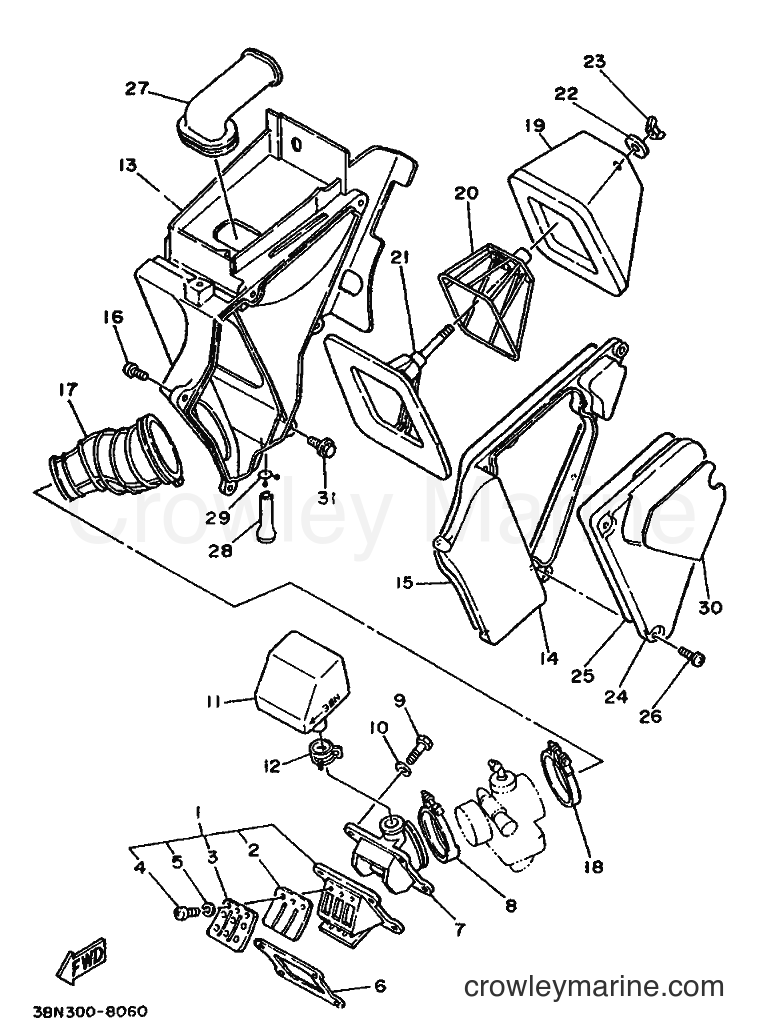 Yamaha Motors DT125R (3DB1) [999] - INTAKE