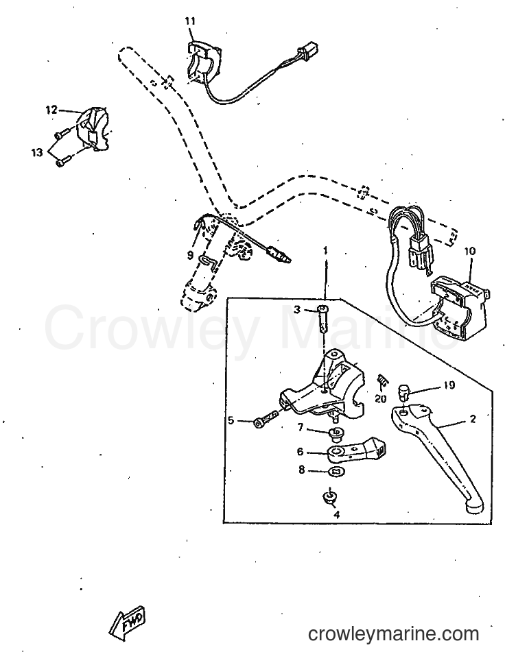 1998 Scooter CW50RSX - CW50RSX (4YD2) [999] - HANDLE SWITCH & LEVER