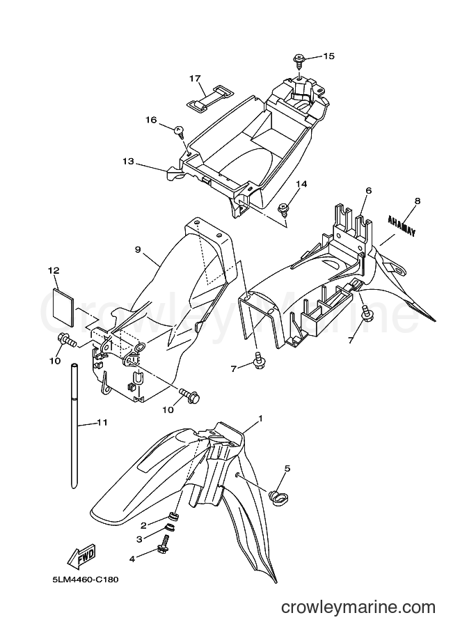 Yamaha Motors T105SE (5LM4) [010] - FENDER